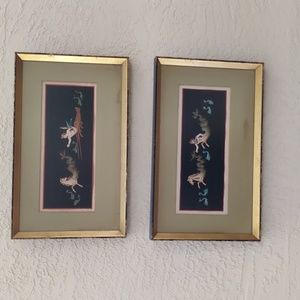 Phantasmagorical art prints pair 12x 7.5